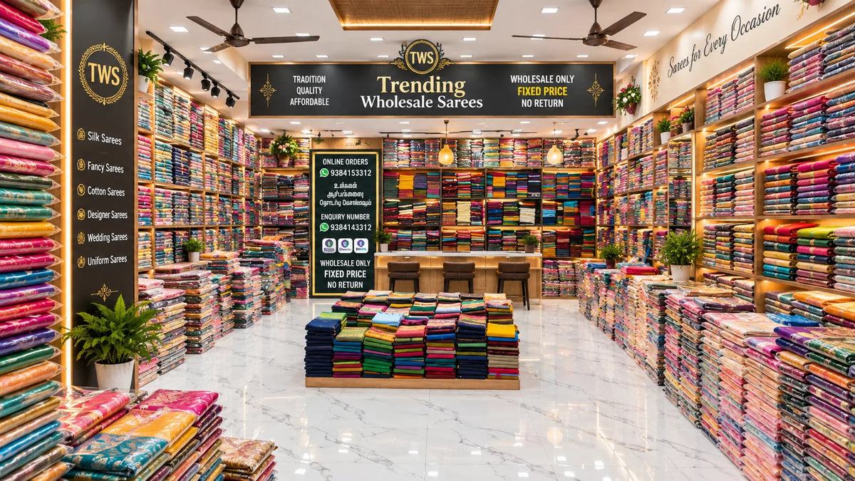 Trending Wholesale Sarees store interior 6